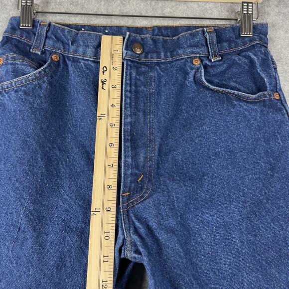 Vintage Levis Jeans Womens 28x27 Medium Wash White Tab Two Horse Patch 80s - Picture 5 of 16